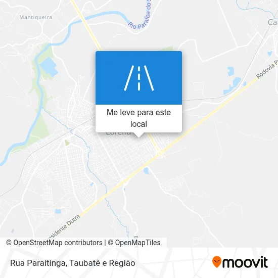 Rua Paraitinga mapa