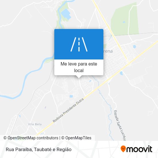 Rua Paraíba mapa