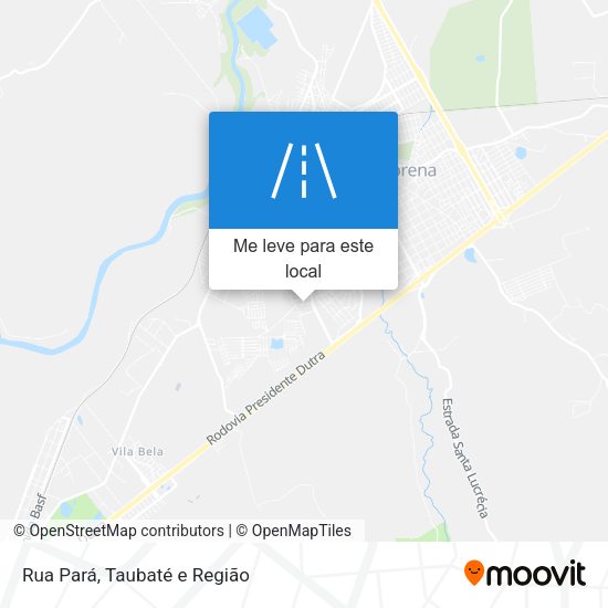 Rua Pará mapa