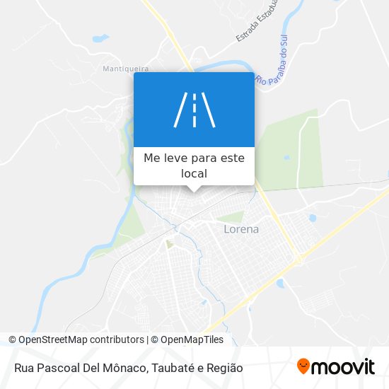 Rua Pascoal Del Mônaco mapa