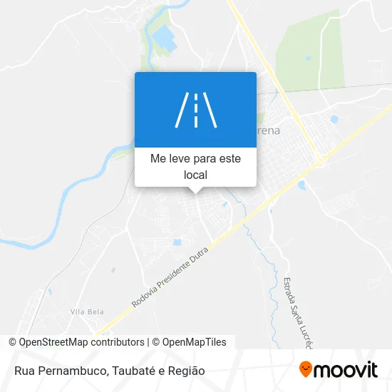 Rua Pernambuco mapa