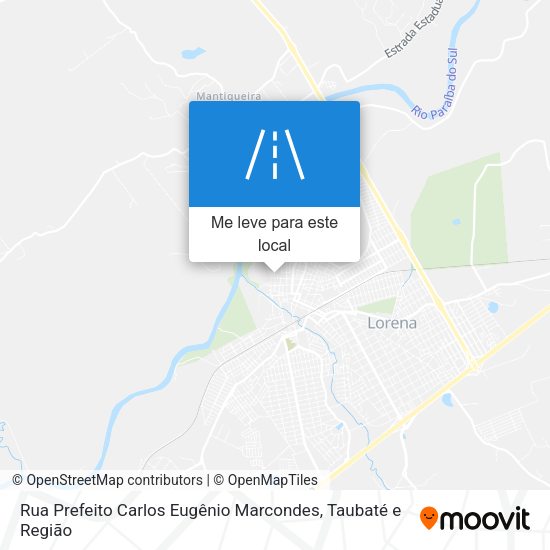 Rua Prefeito Carlos Eugênio Marcondes mapa