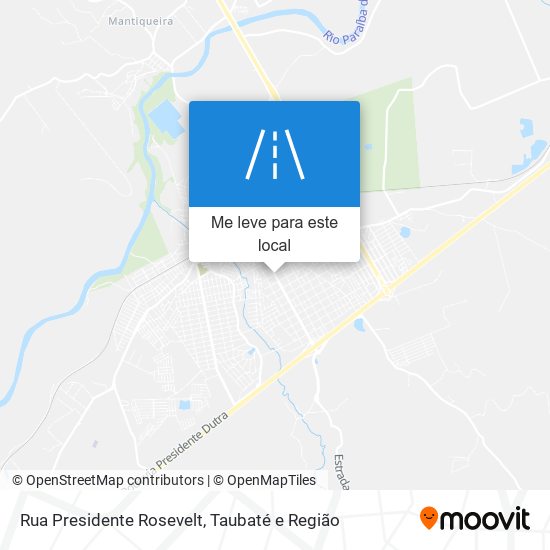 Rua Presidente Rosevelt mapa