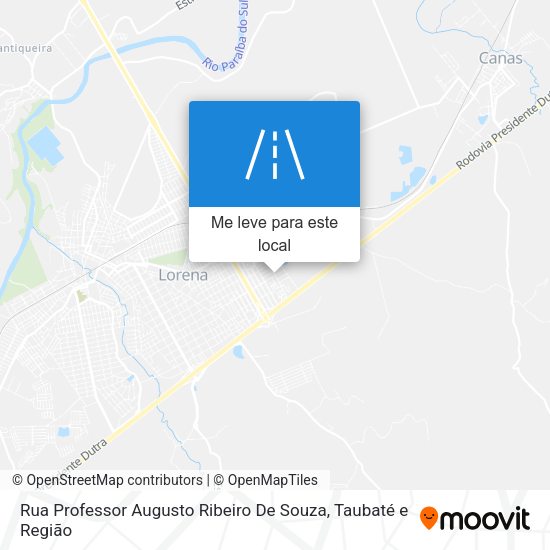 Rua Professor Augusto Ribeiro De Souza mapa