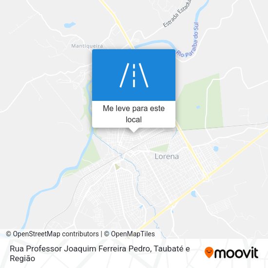 Rua Professor Joaquim Ferreira Pedro mapa