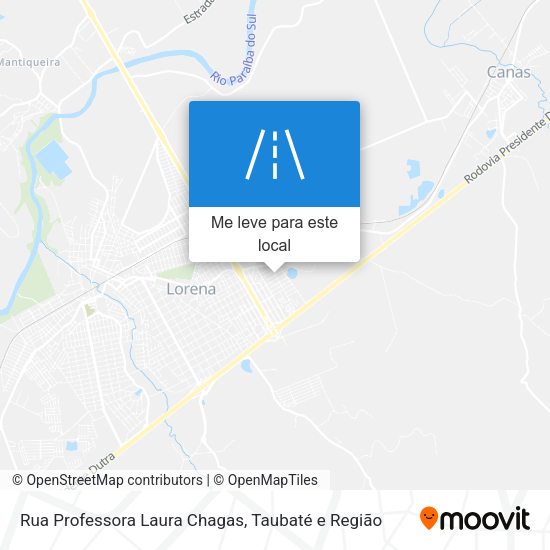 Rua Professora Laura Chagas mapa
