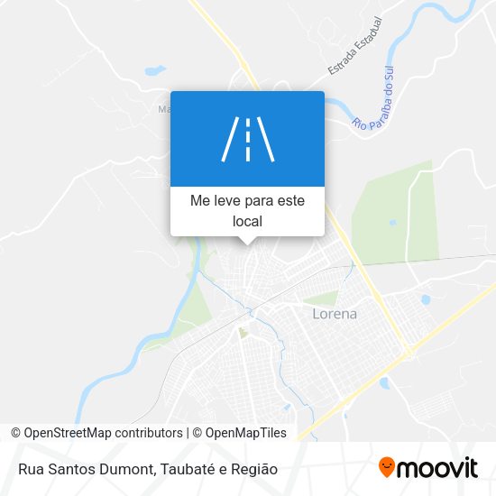 Rua Santos Dumont mapa