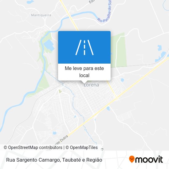 Rua Sargento Camargo mapa