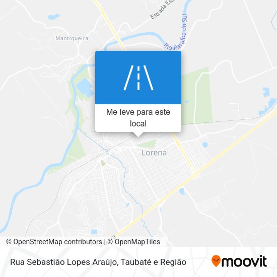 Rua Sebastião Lopes Araújo mapa