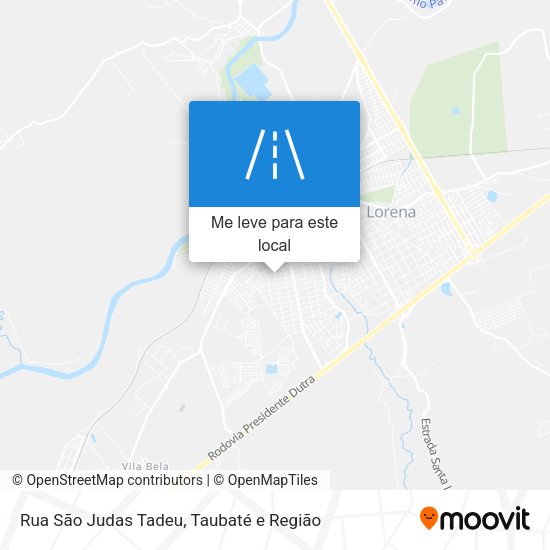 Rua São Judas Tadeu mapa