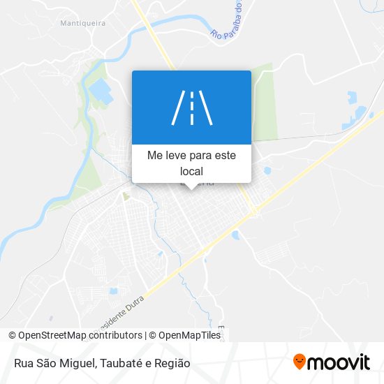 Rua São Miguel mapa