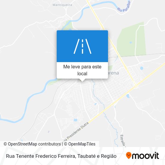 Rua Tenente Frederico Ferreira mapa