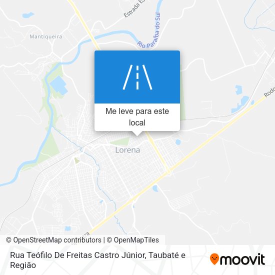 Rua Teófilo De Freitas Castro Júnior mapa