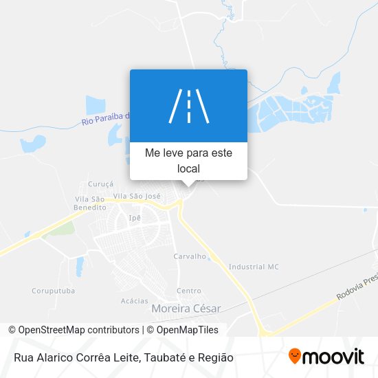 Rua Alarico Corrêa Leite mapa