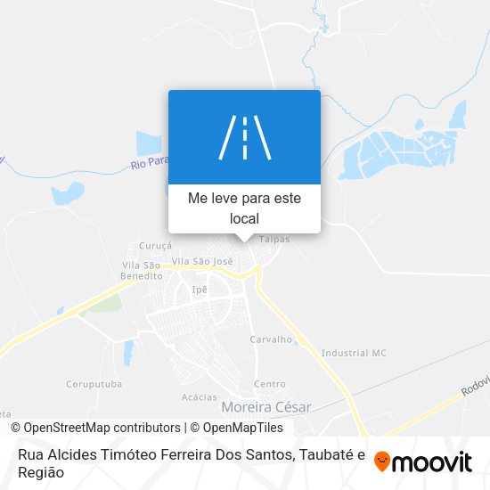 Rua Alcides Timóteo Ferreira Dos Santos mapa