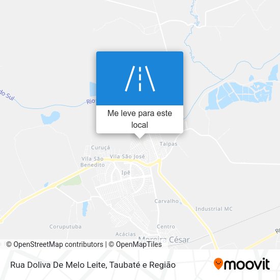 Rua Doliva De Melo Leite mapa