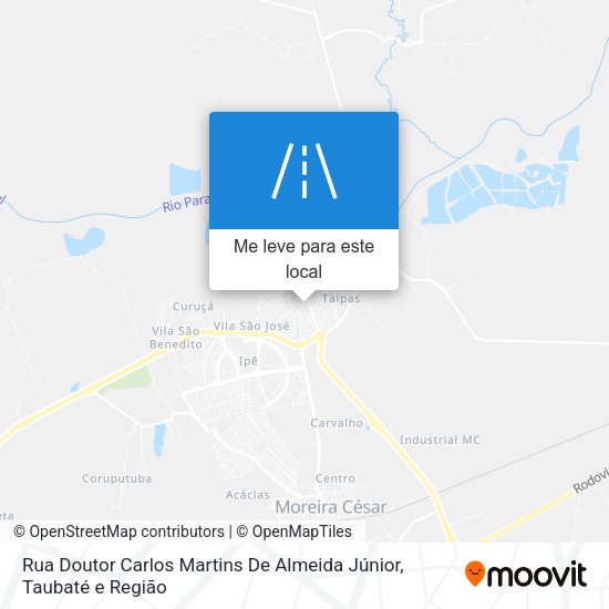 Rua Doutor Carlos Martins De Almeida Júnior mapa
