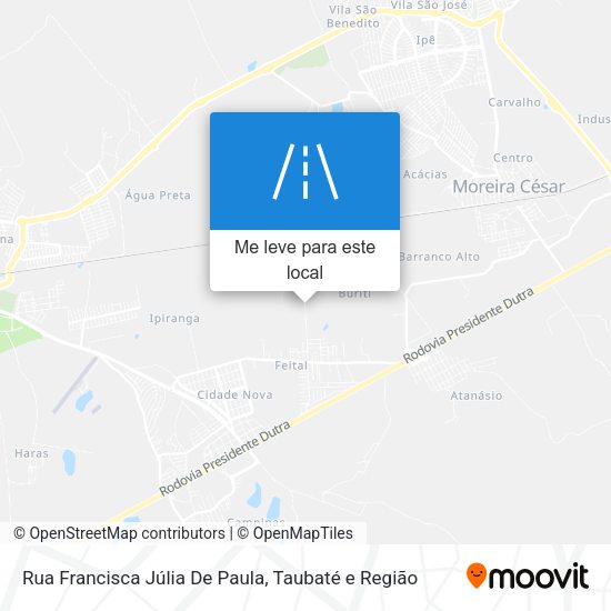 Rua Francisca Júlia De Paula mapa