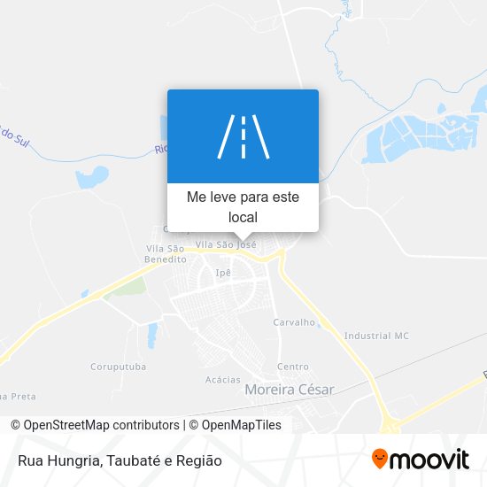 Rua Hungria mapa