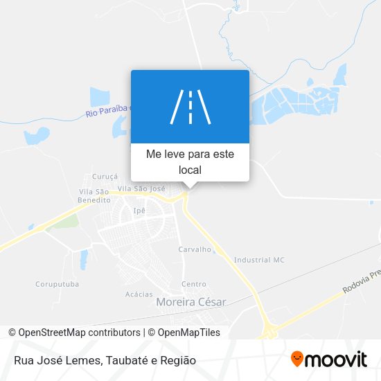Rua José Lemes mapa