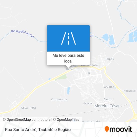 Rua Santo André mapa