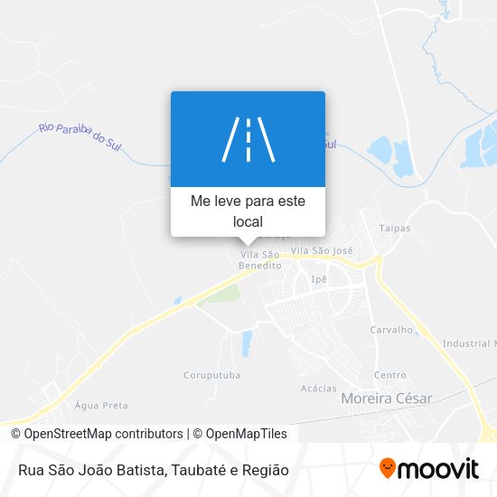 Rua São João Batista mapa