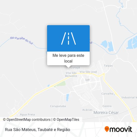 Rua São Mateus mapa