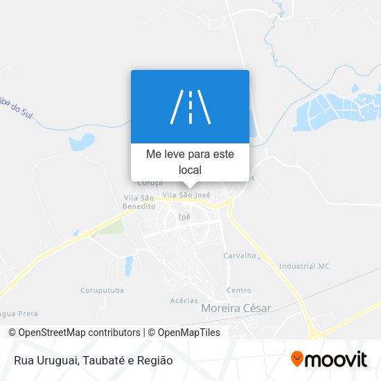 Rua Uruguai mapa