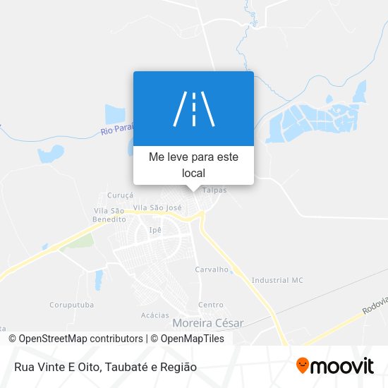 Rua Vinte E Oito mapa