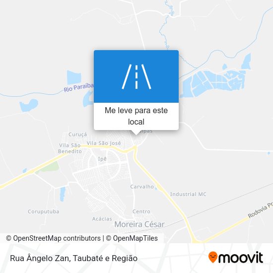 Rua Ângelo Zan mapa