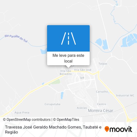 Travessa José Geraldo Machado Gomes mapa