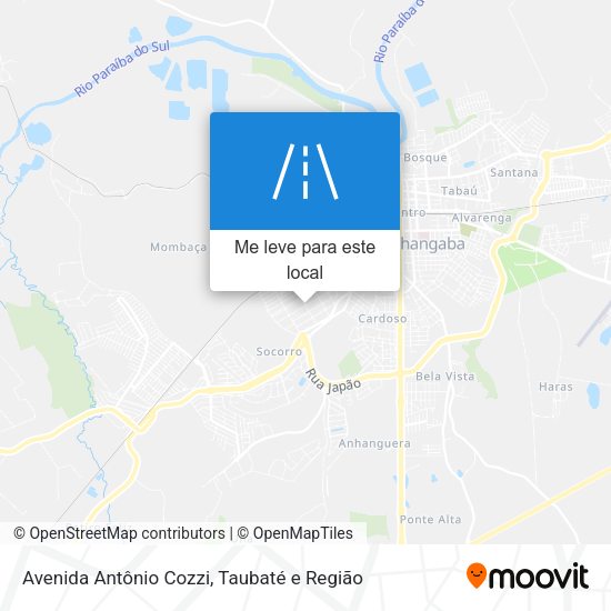 Avenida Antônio Cozzi mapa