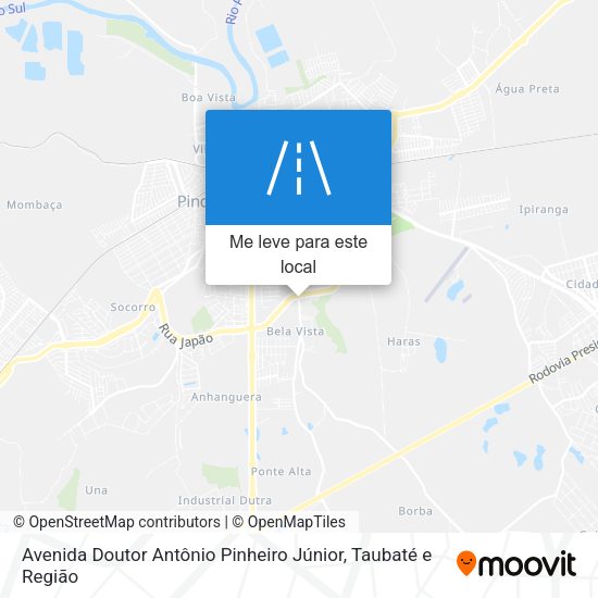 Avenida Doutor Antônio Pinheiro Júnior mapa