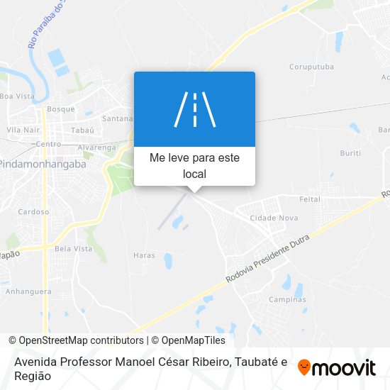Avenida Professor Manoel César Ribeiro mapa