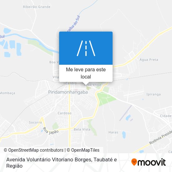 Avenida Voluntário Vitoriano Borges mapa