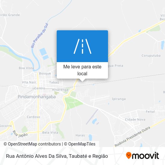 Rua Antônio Alves Da Silva mapa