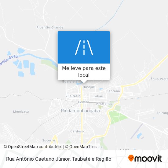 Rua Antônio Caetano Júnior mapa