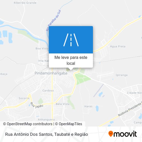 Rua Antônio Dos Santos mapa