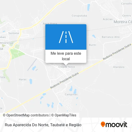 Rua Aparecida Do Norte mapa