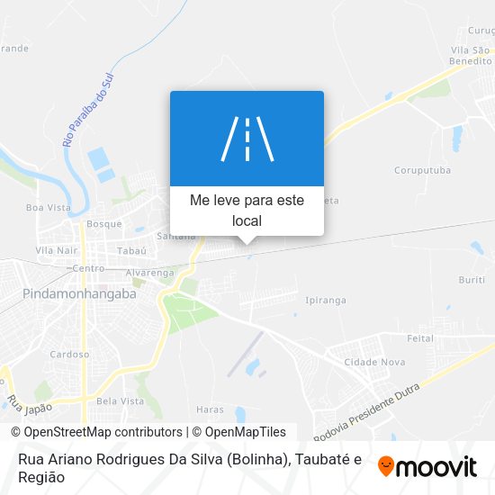 Rua Ariano Rodrigues Da Silva (Bolinha) mapa