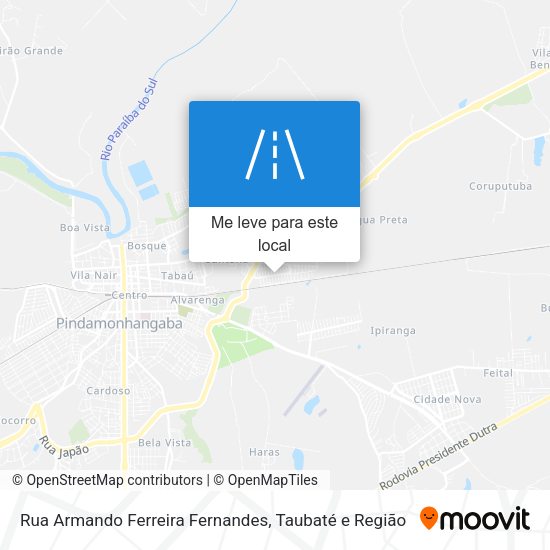 Rua Armando Ferreira Fernandes mapa