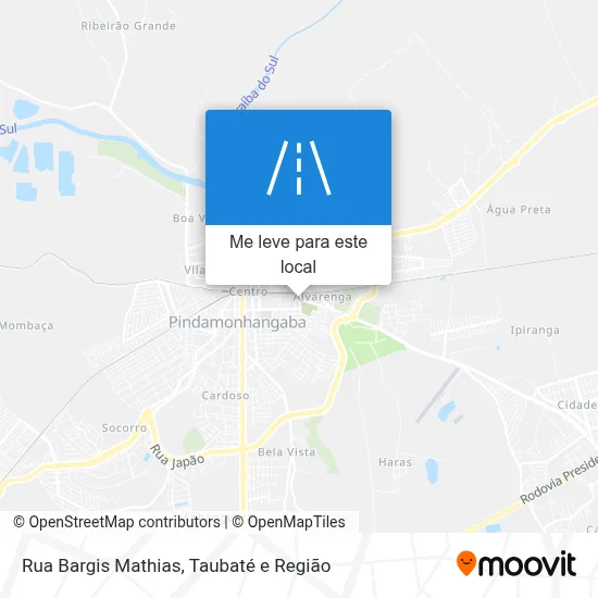 Rua Bargis Mathias mapa