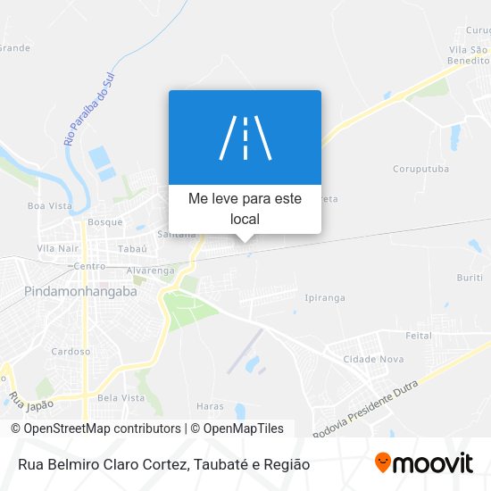 Rua Belmiro Claro Cortez mapa