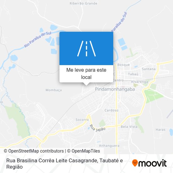 Rua Brasilina Corrêa Leite Casagrande mapa