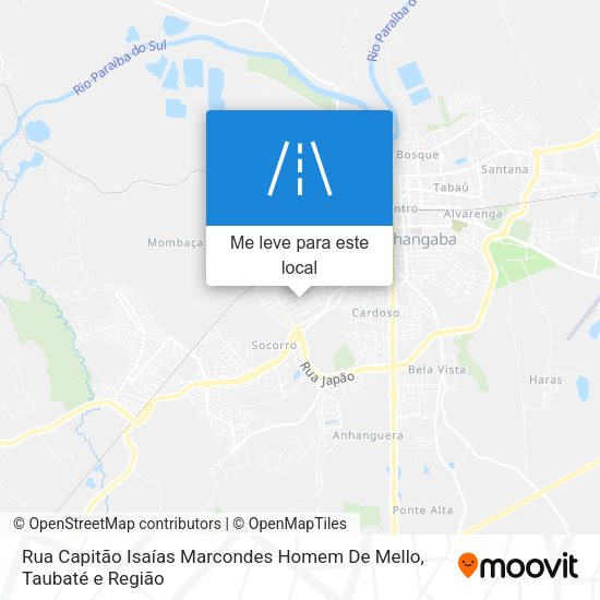 Rua Capitão Isaías Marcondes Homem De Mello mapa