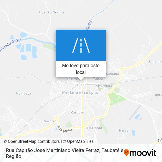 Rua Capitão José Martiniano Vieira Ferraz mapa