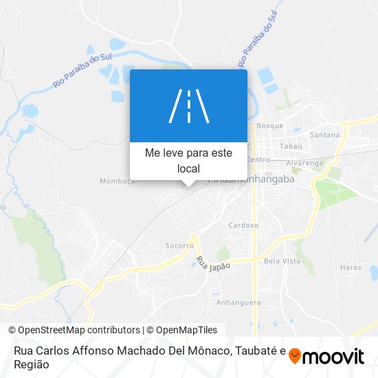 Rua Carlos Affonso Machado Del Mônaco mapa