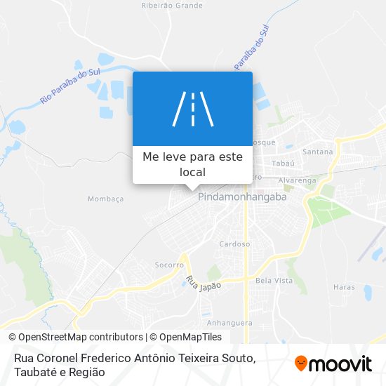 Rua Coronel Frederico Antônio Teixeira Souto mapa