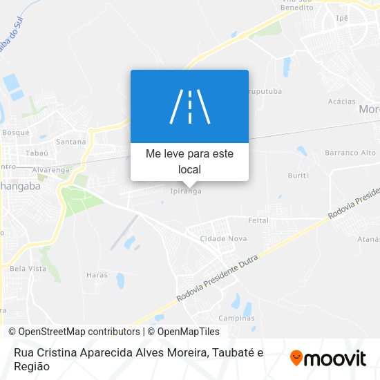 Rua Cristina Aparecida Alves Moreira mapa