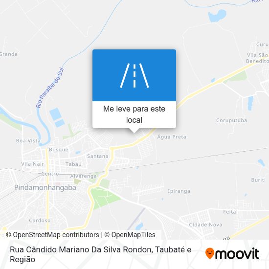 Rua Cândido Mariano Da Silva Rondon mapa